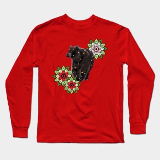 Night of brown bear Long Sleeve T-Shirt